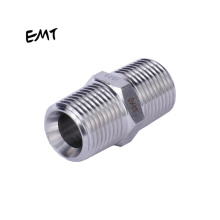 china hydraulic manufacturer straight male thread fittings stainless steel bsp npt nipple pipe fittings